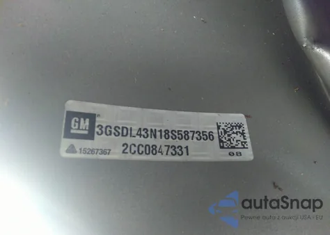 2008 Saturn Vue V6 Xe из США, поврежденный, VIN 3GSDL43N18S587356